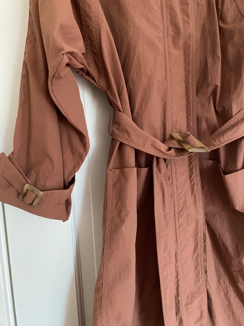 Caron Callahan Tracy Trench in Clay - Picture 3 of 4